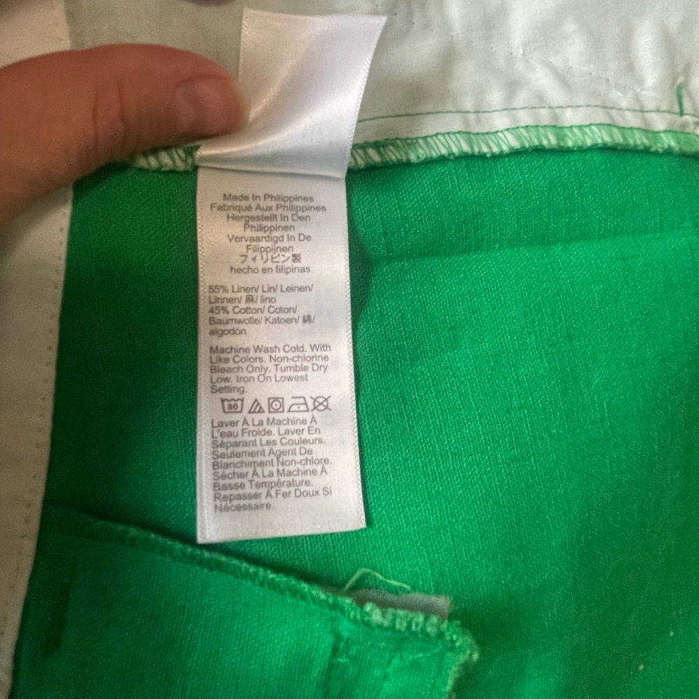 J. Crew Green High Waist Tailored Shorts - Picture 8 of 16